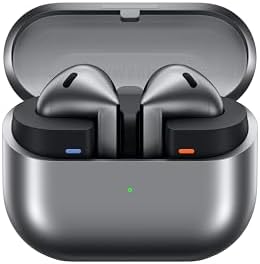 SAMSUNG Galaxy Buds 3 AI True Wireless Bluetooth Earbuds, Sound Optimization, Real-Time Interpreter, Noise Cancelling, Redesigned Fit, Touch Control, Silver [US Version, Amazon Exclusive 2Yr Warranty]