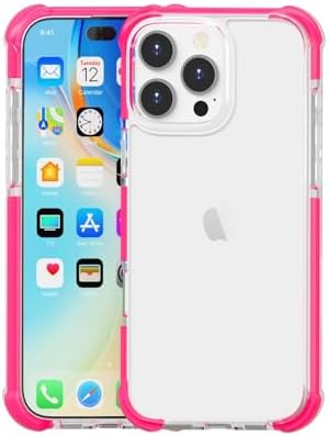 for iPhone 16 Pro Max Four-corner Shockproof TPU + Acrylic Phone Case (Pink)