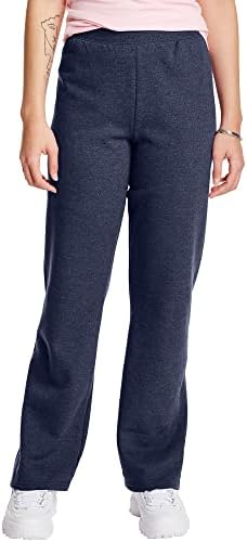 Hanes Women’s EcoSmart Fleece Petite Sweatpants, Open Bottom Sweatpants, Regular & Petite Sizes