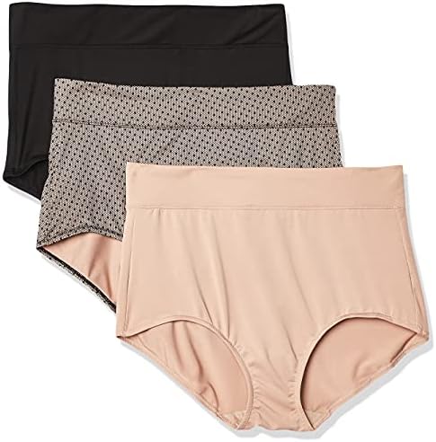 Warner’s Women’s Blissful Benefits No Muffin Top 3 Pack Brief Panty